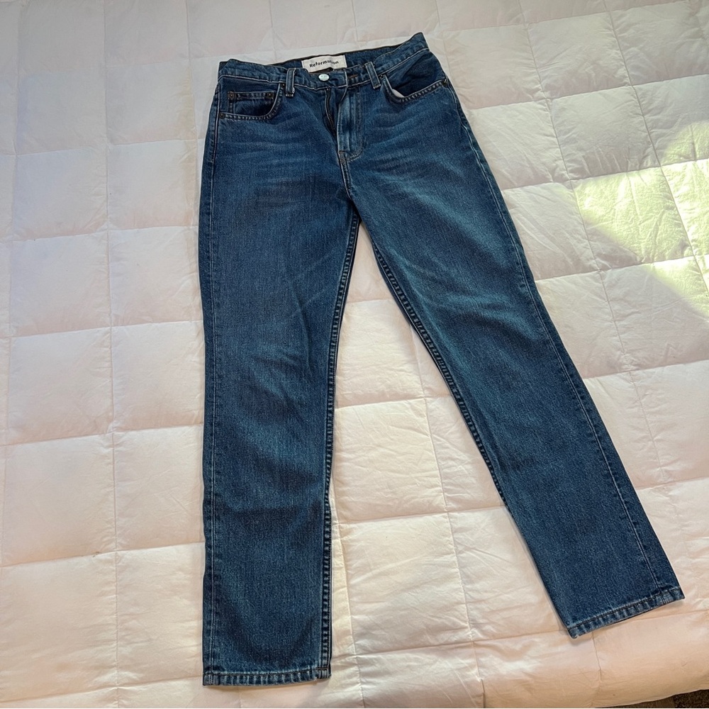Reformation Julia Crop High Cigarette Jean